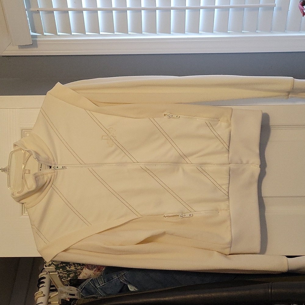 Womens Rudolph Dassler/Puma cream warm up jacket